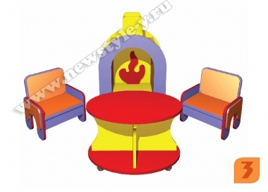 Игровая зона "У камина" (Красный)