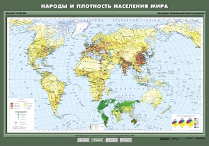 Народы и плотность населения мира
