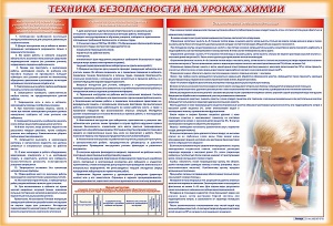 Стенд-уголок "Техника безопасности на уроках химии"