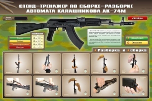 Стенд-тренажер по сборке-разборке автомата Калашникова АК-74М
