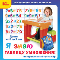 Компакт-диск "Я знаю таблицу умножения! Интерактивный тренажёр"