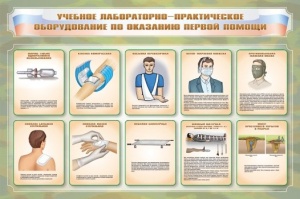 Стенды "Учебное лабораторно-практическое оборудование по оказанию первой помощи" Стенды "Учебное лабораторно-практическое оборудование по оказанию первой помощи"